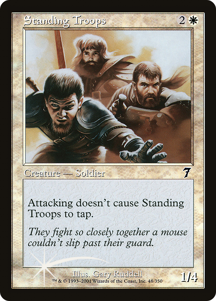 Standing Troops (7ED-48★) [7th Edition] Foil