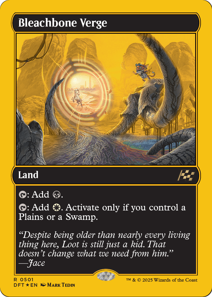 Bleachbone Verge (First-Place Foil) (DFT-501) [Aetherdrift] Foil