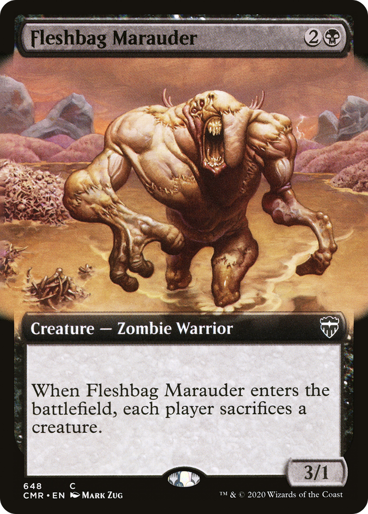 Fleshbag Marauder (Extended Art) (CMR-648) [Commander Legends] Foil