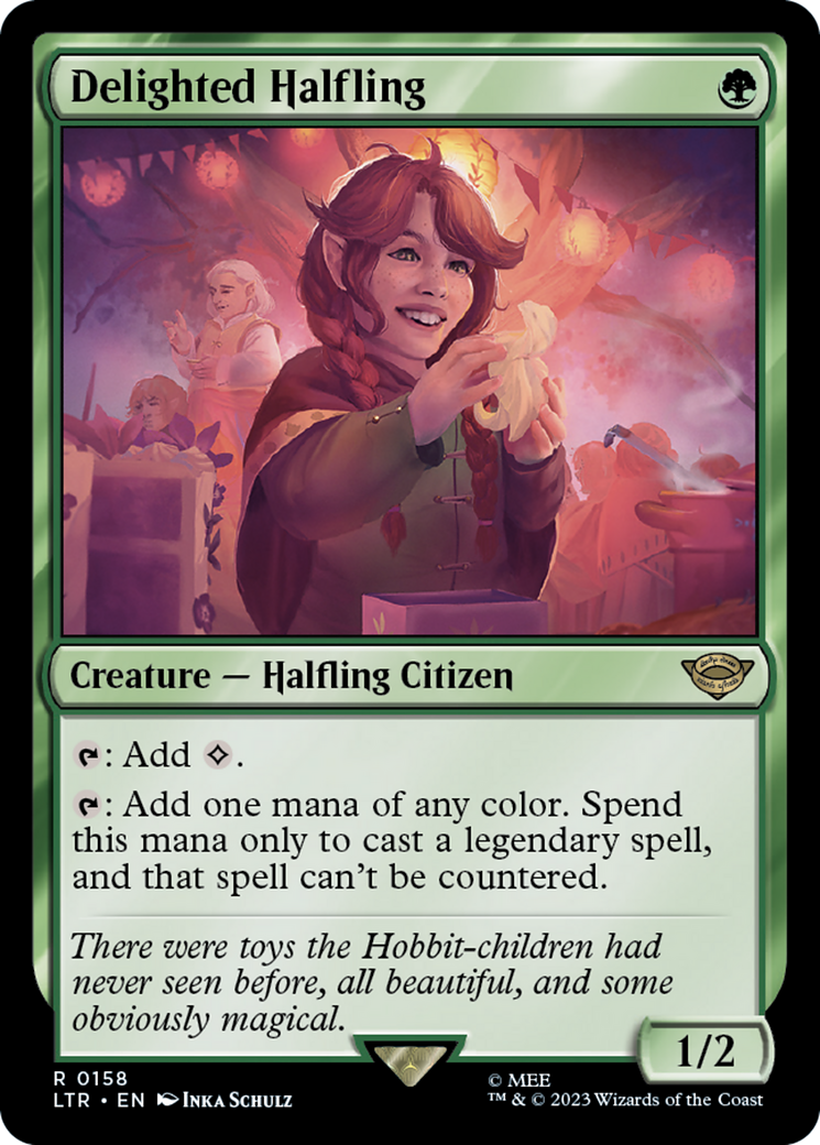 Delighted Halfling (LTR-158) [The Lord of the Rings: Tales of Middle-earth] Foil