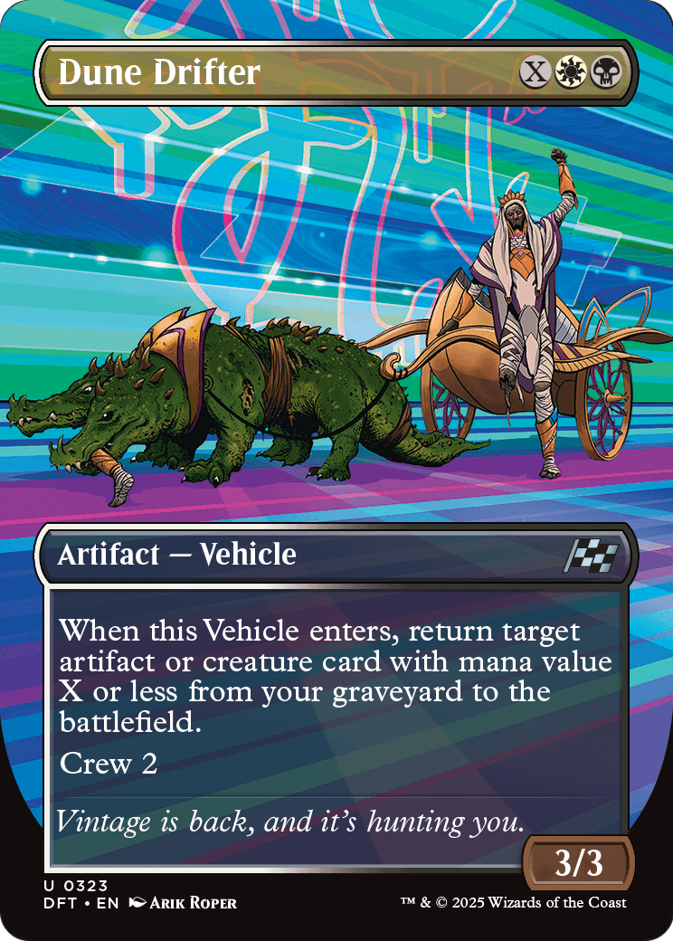 Dune Drifter (Borderless) (DFT-323) [Aetherdrift] Foil