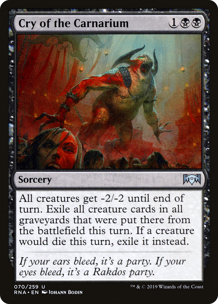 Cry of the Carnarium (RNA-070) [Ravnica Allegiance]