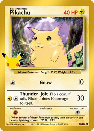 Pikachu (058) [ME 30th Celebration Classic Collection] Holofoil - Classic Collection