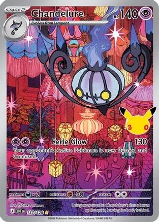 Chandelure (137/128) [ME 30th Celebration] Holofoil - Illustration Rare