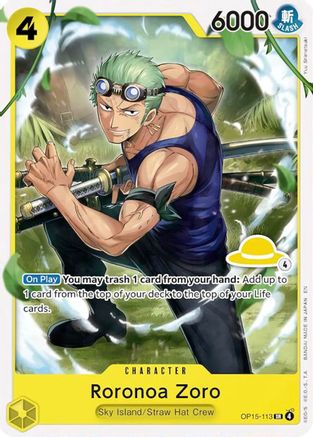 Roronoa Zoro (Luffy Deck) (OP15-113) - Set Sail Deck Set