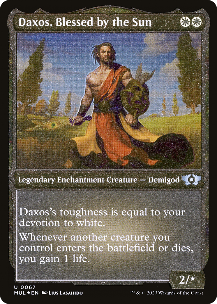 Daxos, Blessed by the Sun (Foil Etched) (MUL-067) [Multiverse Legends] Foil