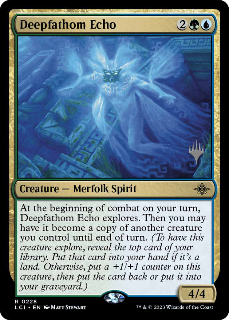 Deepfathom Echo (PPLCI-228) [Promo Pack: The Lost Caverns of Ixalan Promos] Foil