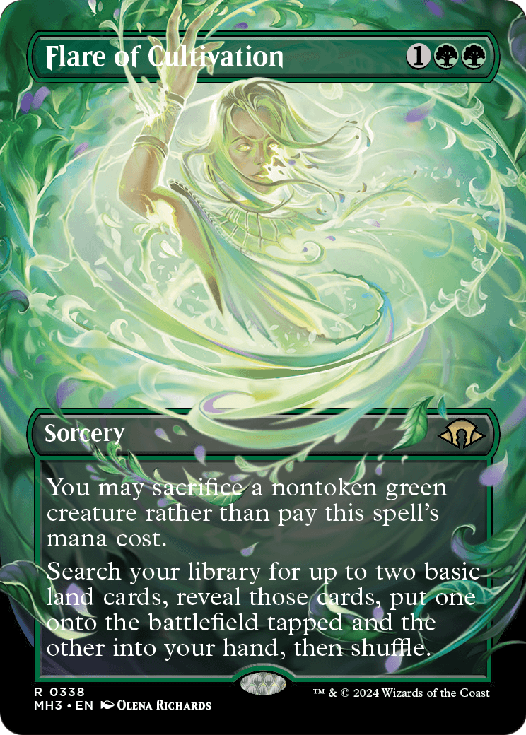 Flare of Cultivation (Borderless) (MH3-338) [Modern Horizons 3] Foil