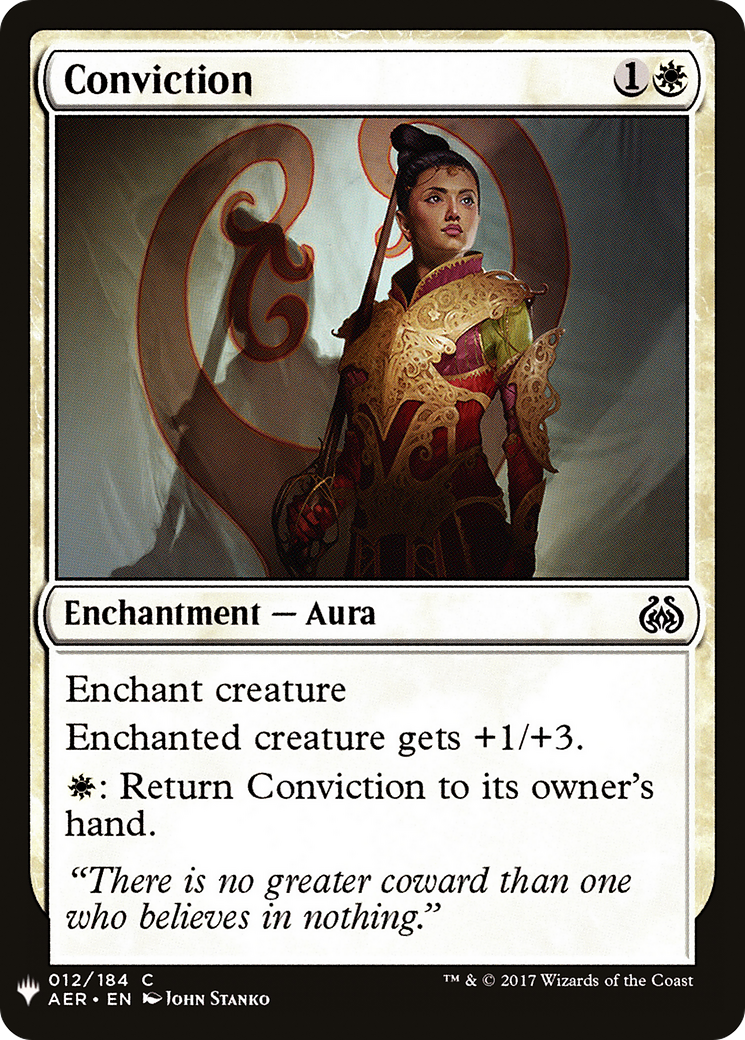 Conviction (LIST-AER-12) [The List]
