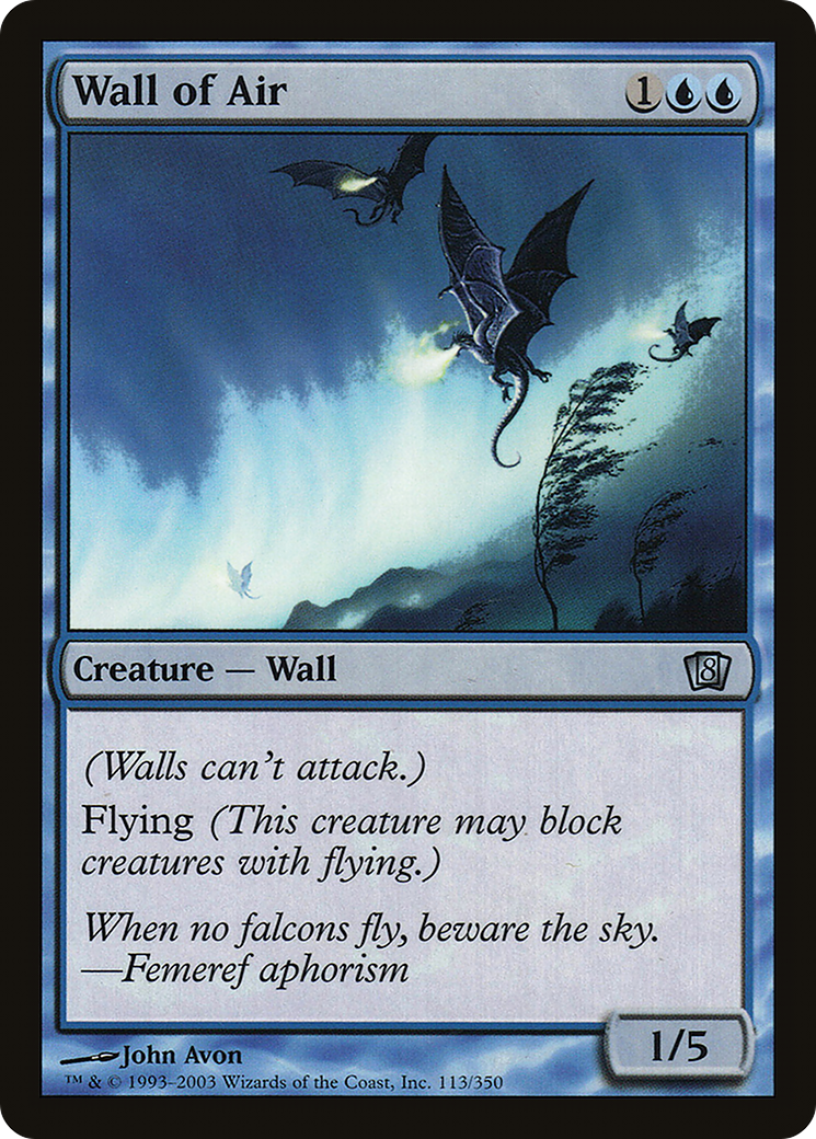 Wall of Air (8ED-113) [8th Edition] Foil