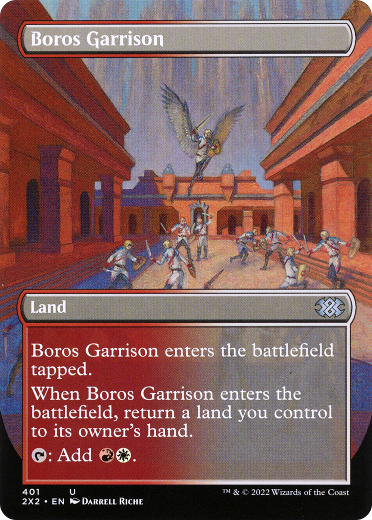 Boros Garrison (Borderless) (2X2-401) [Double Masters 2022] Foil