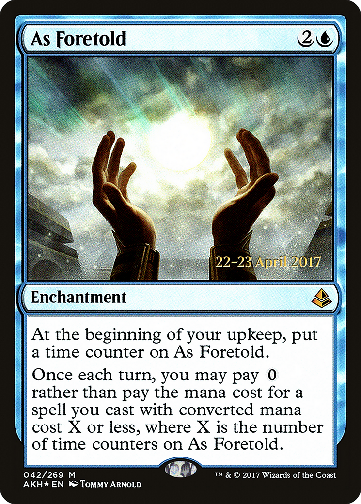 As Foretold (PRE-42S) [Amonkhet Promos] Foil