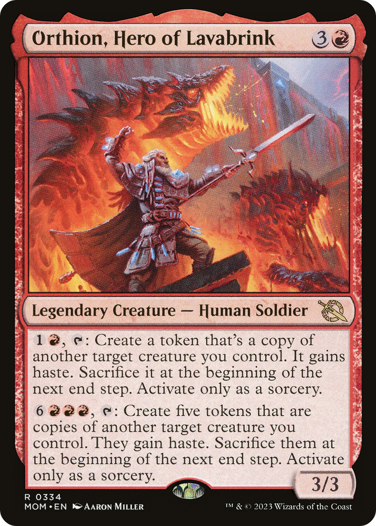 Orthion, Hero of Lavabrink (MOM-334) [March of the Machine] Foil