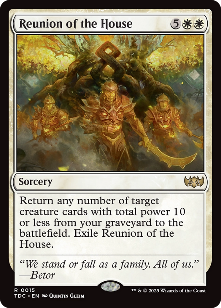 Reunion of the House (TDC-015) [Commander: Tarkir: Dragonstorm]