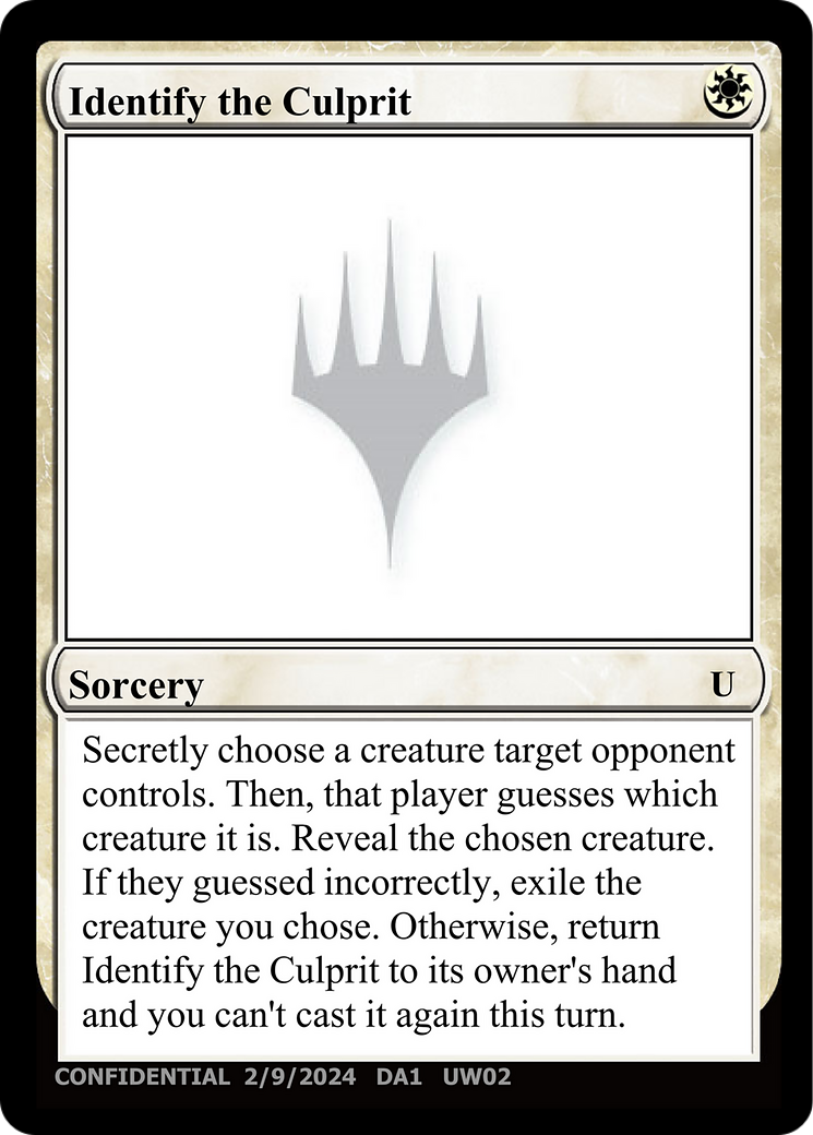 Identify the Culprit (UNK-UW02C) [Unknown Event]