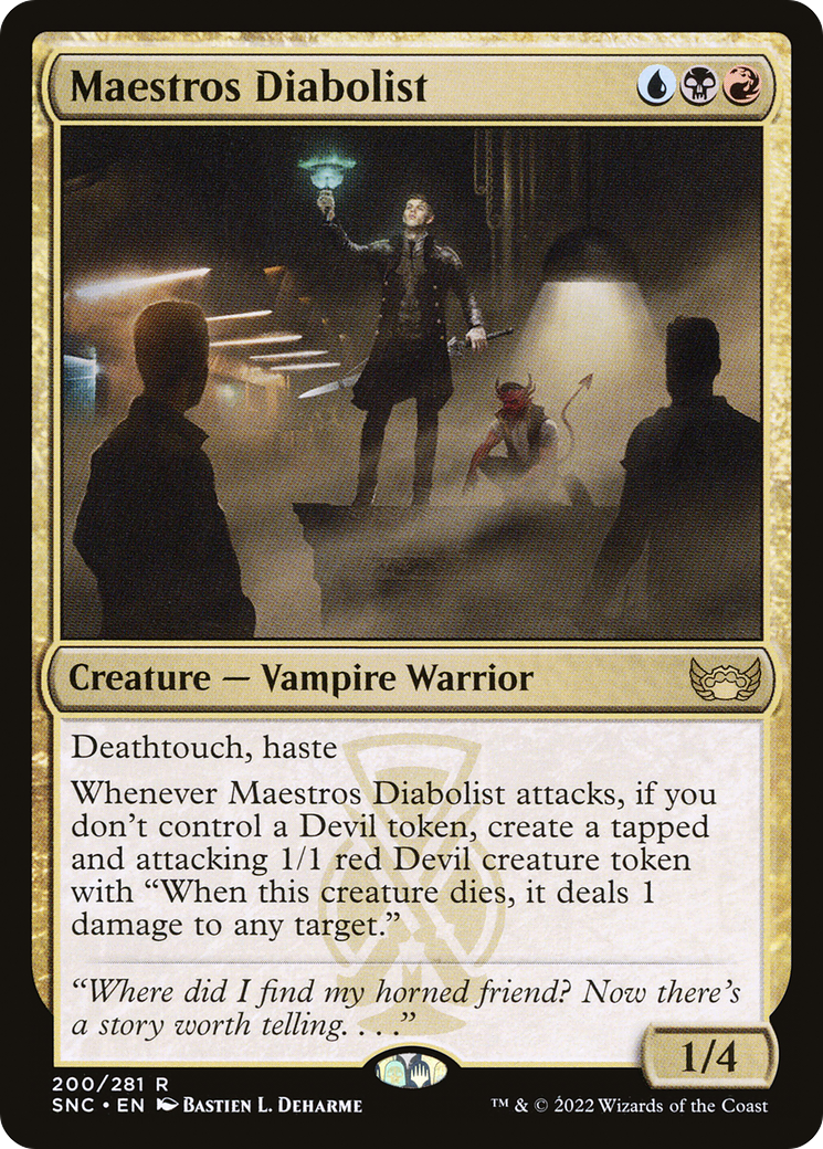 Maestros Diabolist (SNC-200) [Streets of New Capenna] Foil