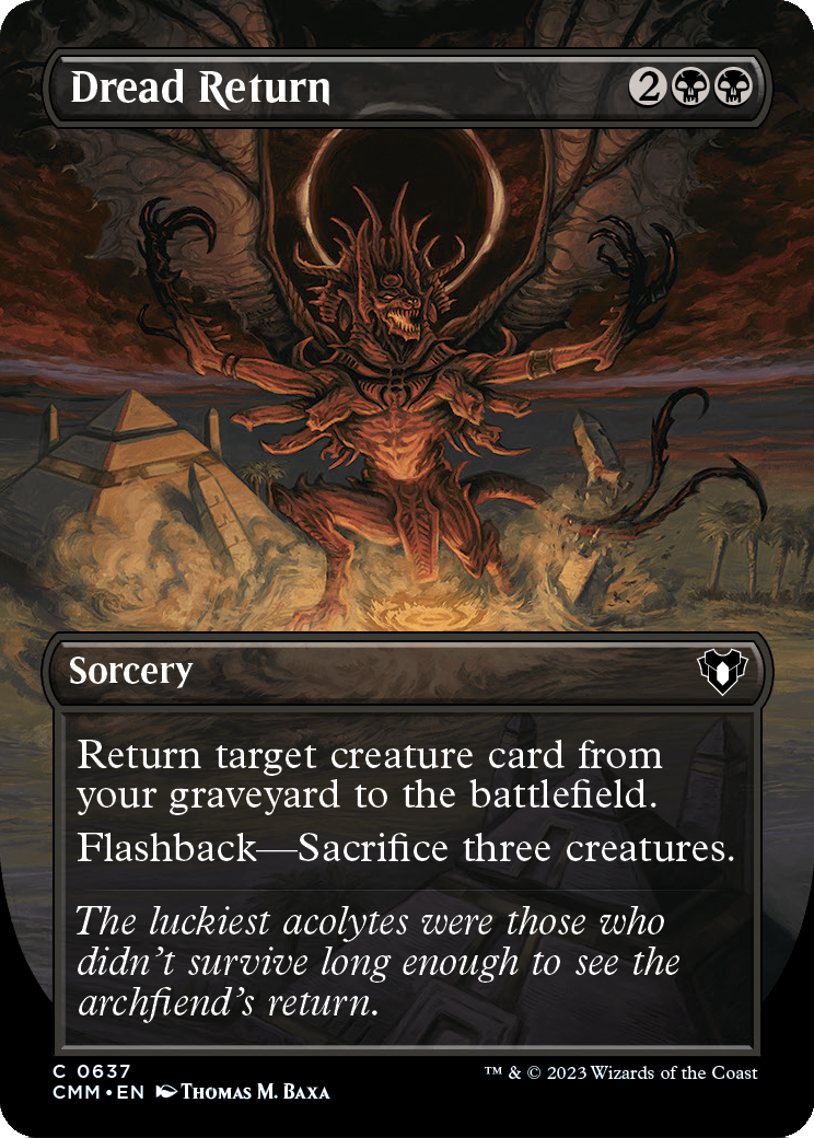 Dread Return (Borderless) (CMM-637) [Commander Masters]
