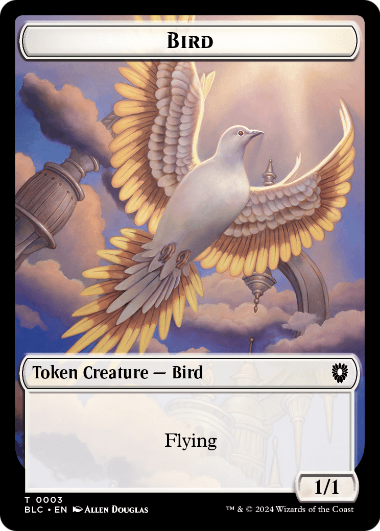 Bird (TBLC-003) [Bloomburrow Commander Tokens] Foil