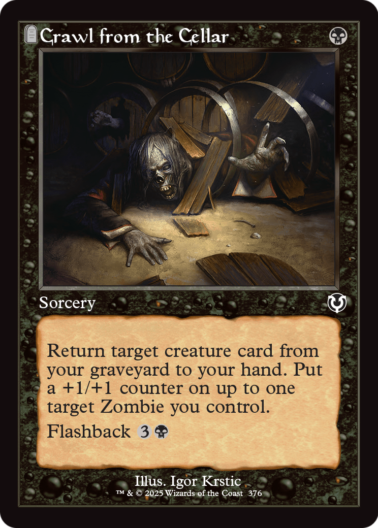 Crawl from the Cellar (Retro Frame) (INR-376) [Innistrad Remastered] Foil