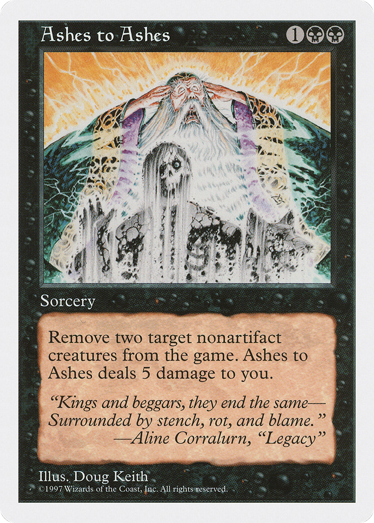 Ashes to Ashes (5ED-141) [Fifth Edition]