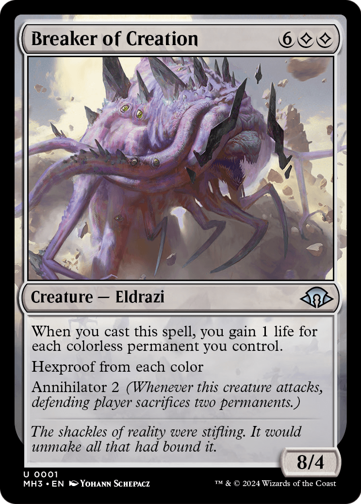 Breaker of Creation (MH3-001) [Modern Horizons 3] Foil