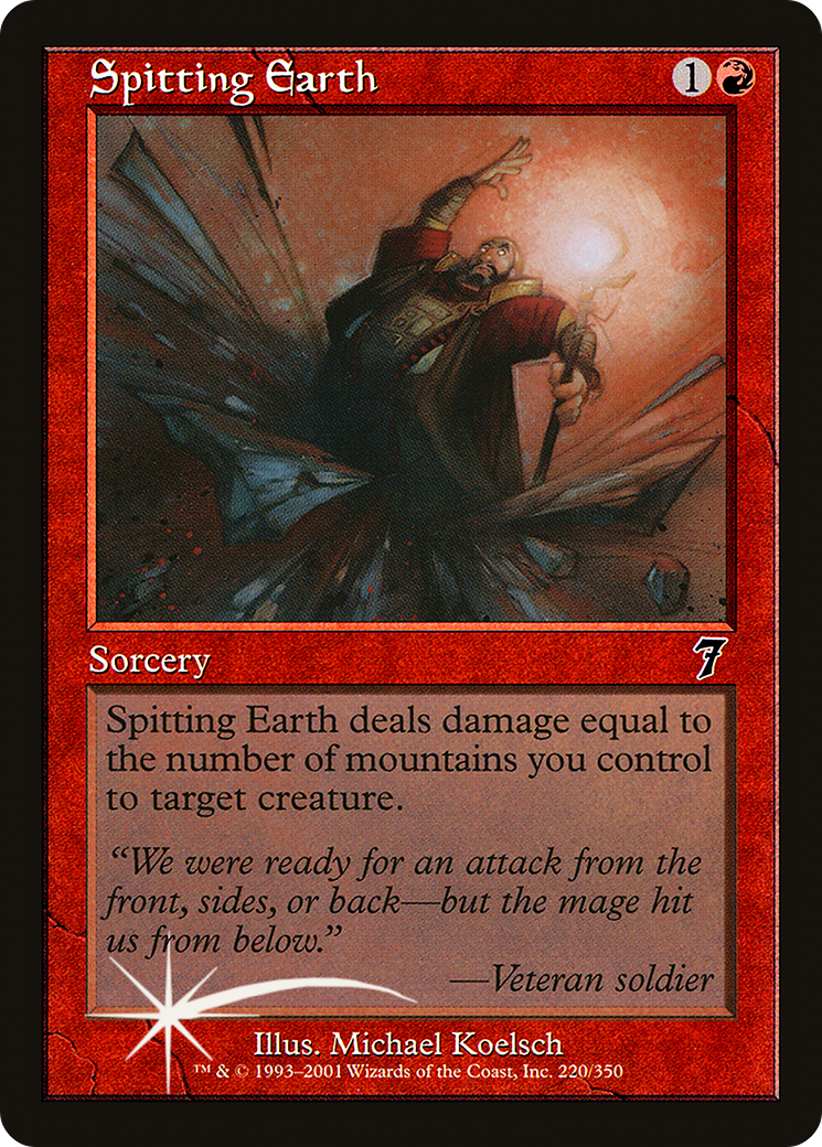 Spitting Earth (7ED-220★) [7th Edition] Foil