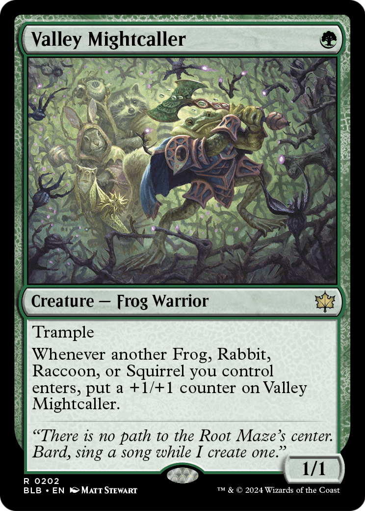 Valley Mightcaller (BLB-202) [Bloomburrow] Foil