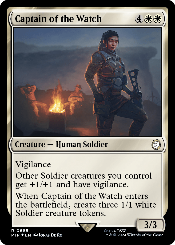 Captain of the Watch (Surge Foil) (PIP-685) [Fallout] Foil