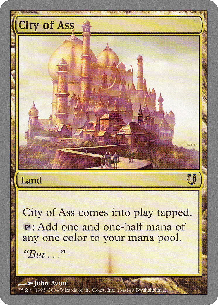 City of Ass (UNH-134) [Unhinged] Foil