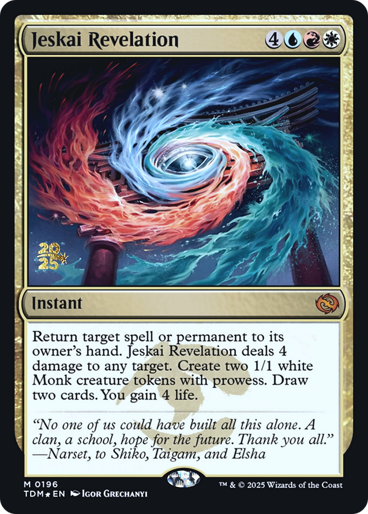 Jeskai Revelation (PRE-196) [Prerelease Cards] Foil