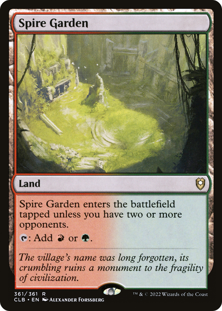 Spire Garden (CLB-361) [Commander Legends: Battle for Baldur's Gate]