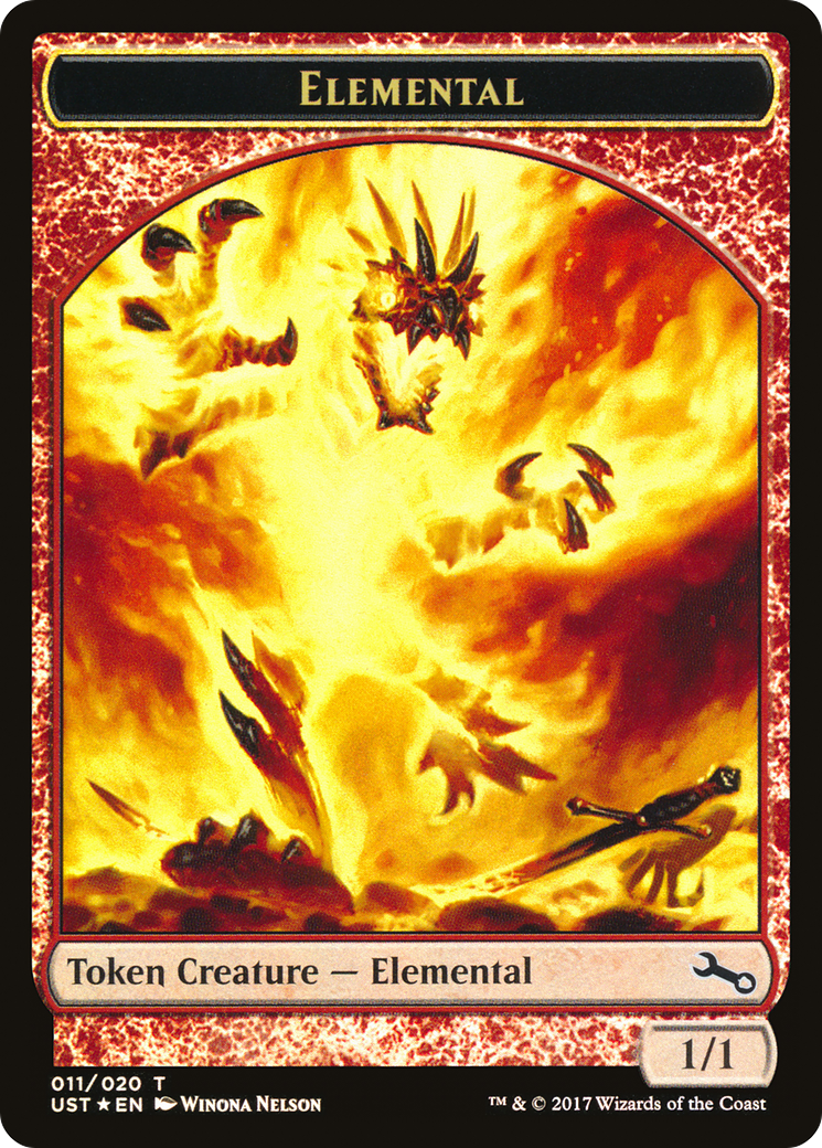 Elemental Token (UST-011) [Unstable Tokens] Foil
