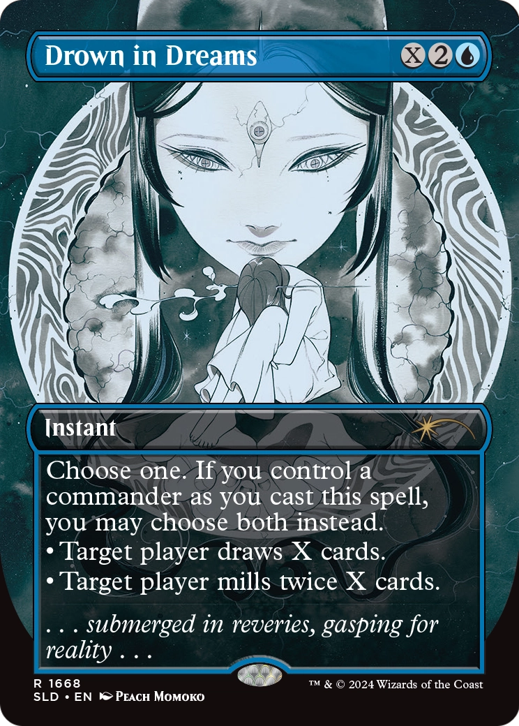 Drown in Dreams (SLD-1668) (Borderless) [Secret Lair Drop] Foil