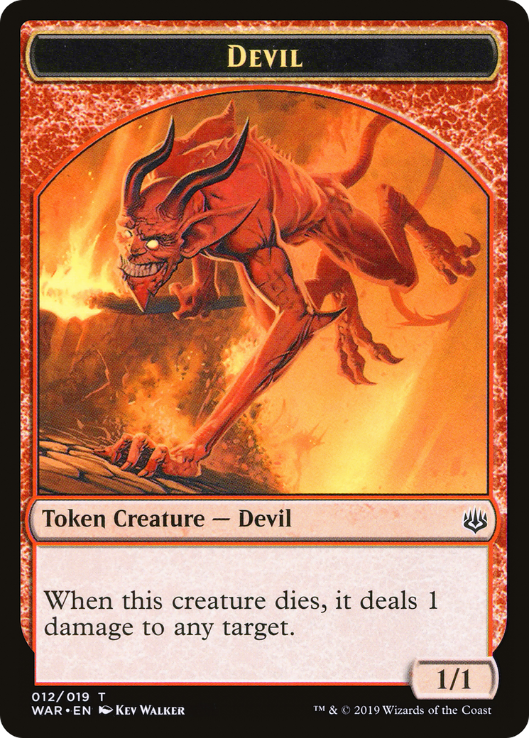 Devil Token (WAR-012) [War of the Spark Tokens]