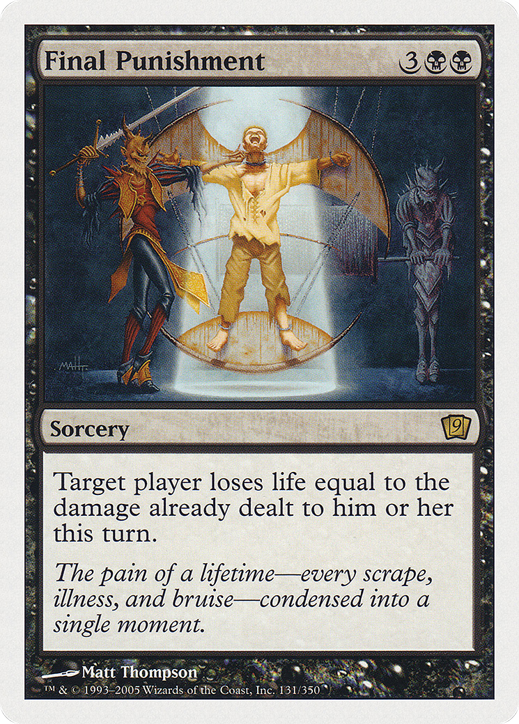 Final Punishment (9ED-131) [9th Edition] Foil