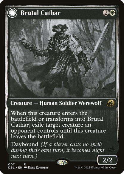 Brutal Cathar (DBL-007) [Innistrad: Double Feature]