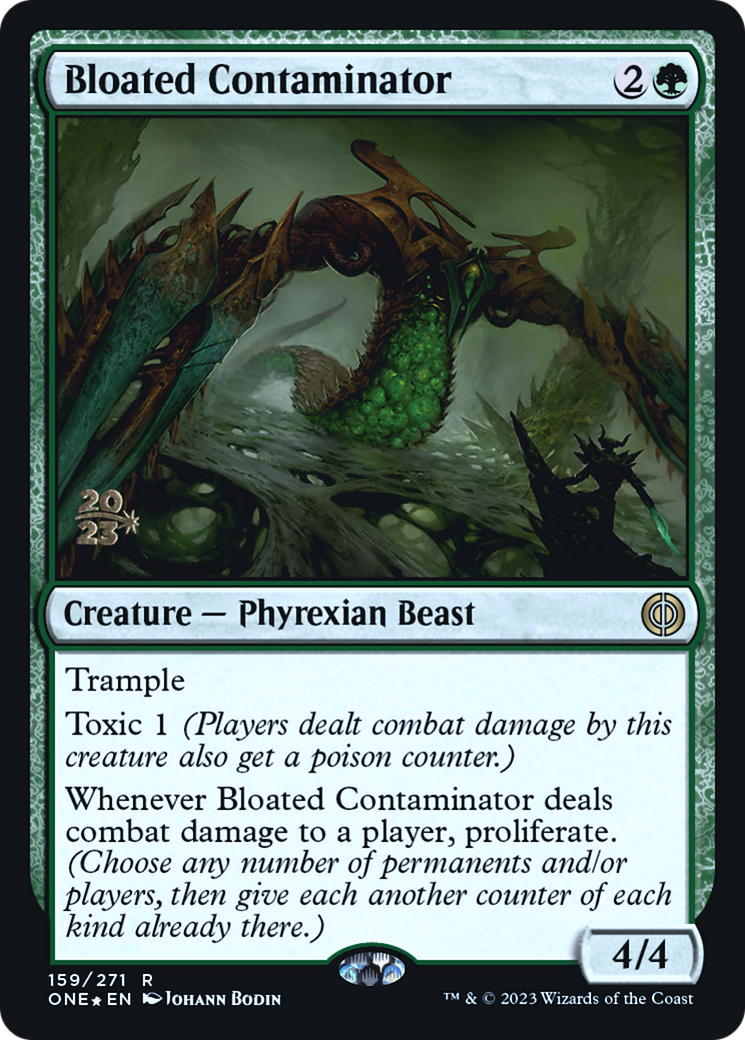 Bloated Contaminator (PRE-159) [Phyrexia: All Will Be One Promos] Foil