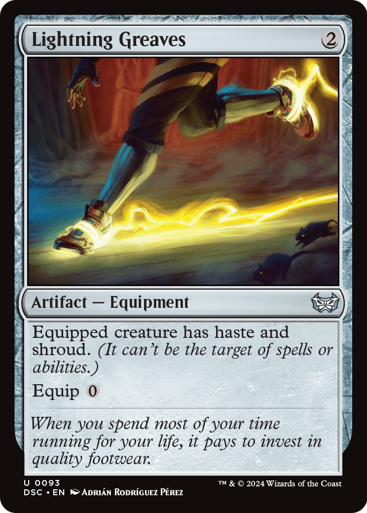 Lightning Greaves (DSC-093) [Duskmourn: House of Horror Commander]