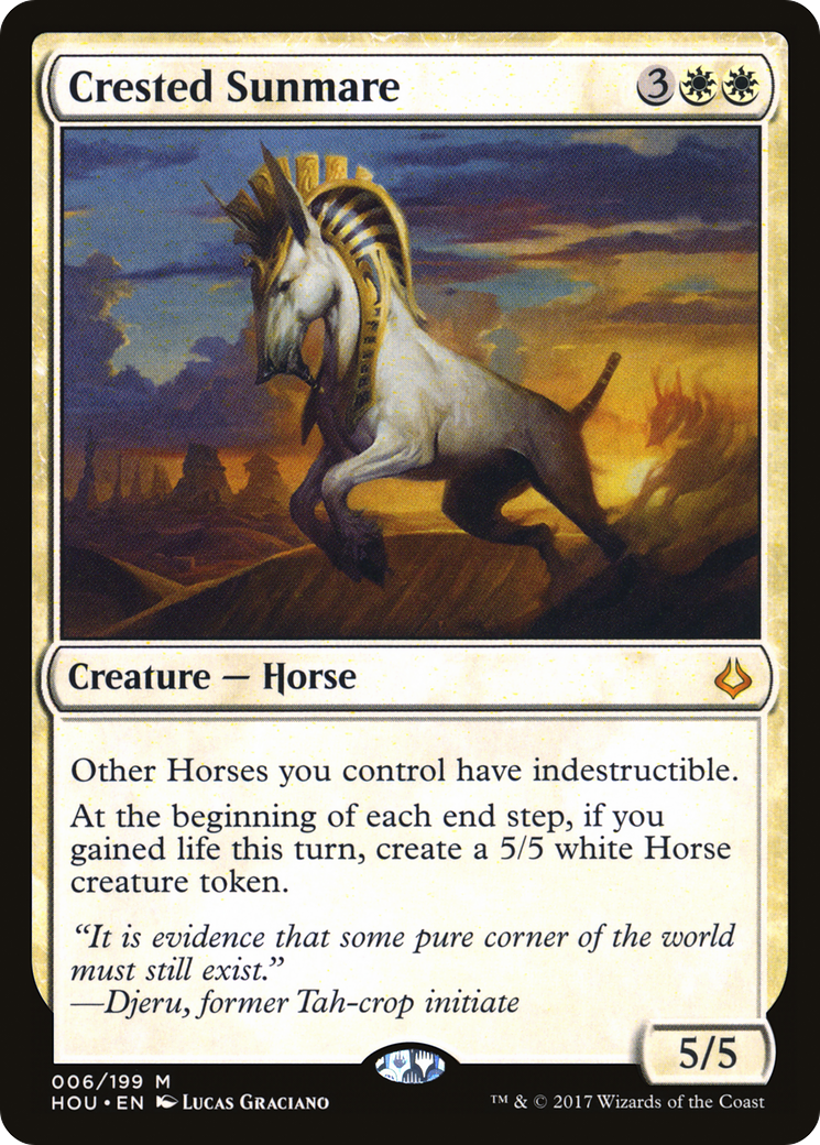 Crested Sunmare (HOU-006) [Hour of Devastation] Foil