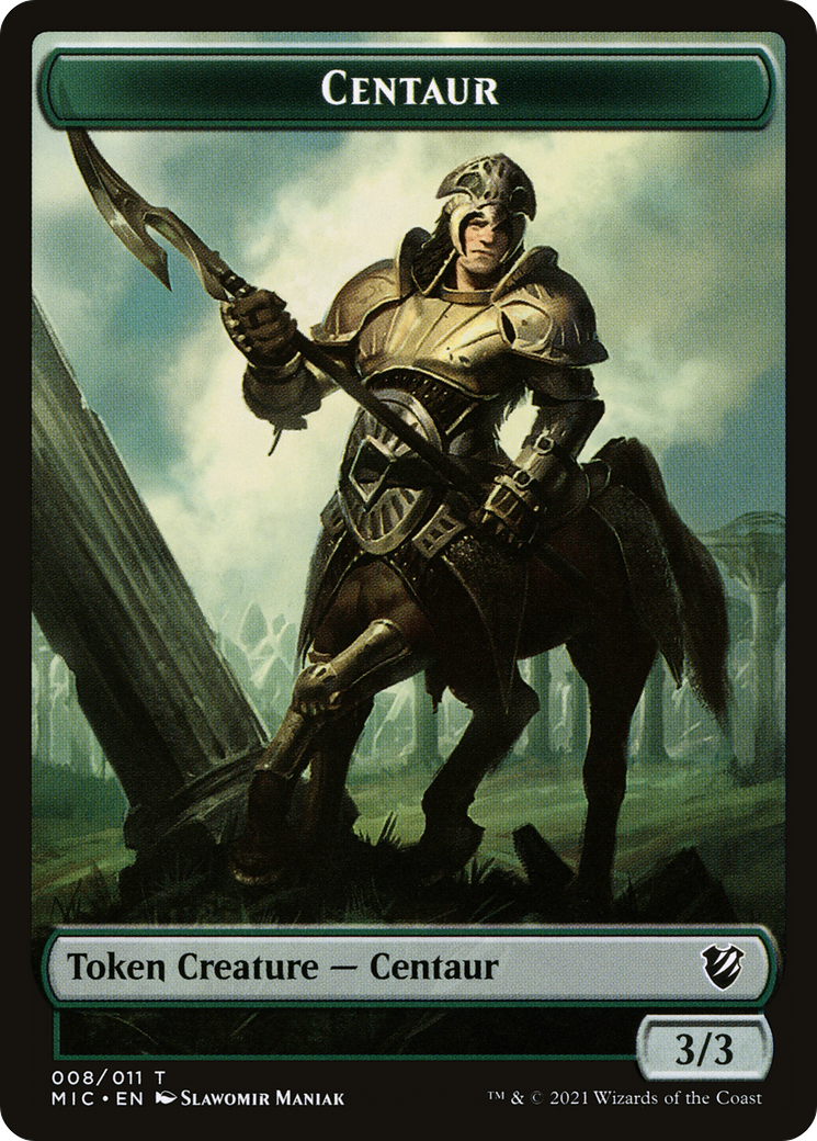 Centaur (TMIC-008) [Midnight Hunt Commander Tokens]