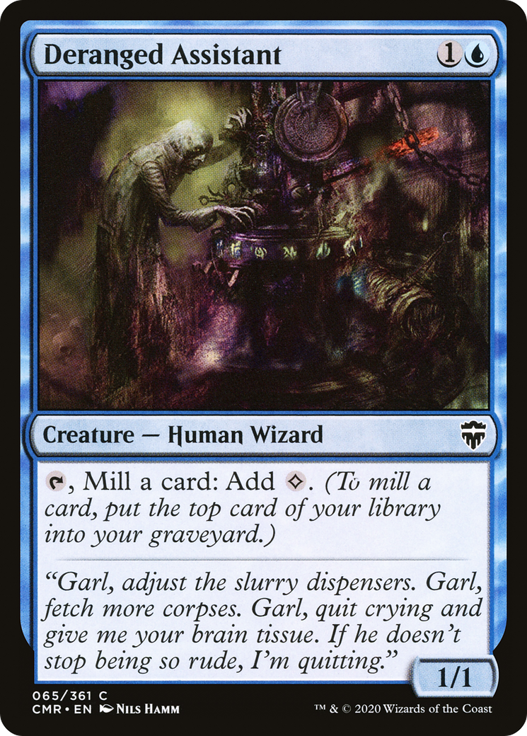 Deranged Assistant (CMR-065) [Commander Legends] Foil