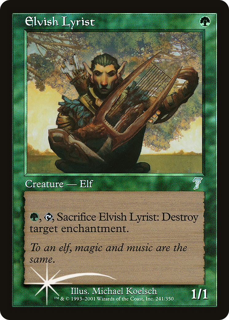 Elvish Lyrist (7ED-241★) [7th Edition] Foil