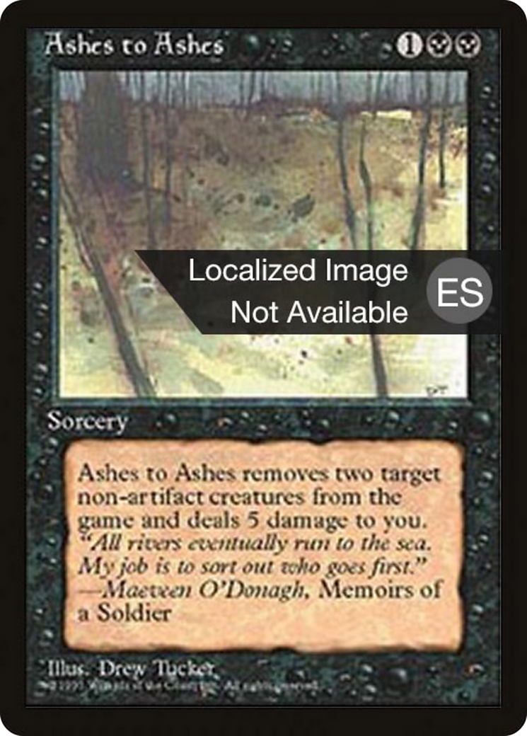 Ashes to Ashes [Fourth Edition Foreign Black Border]