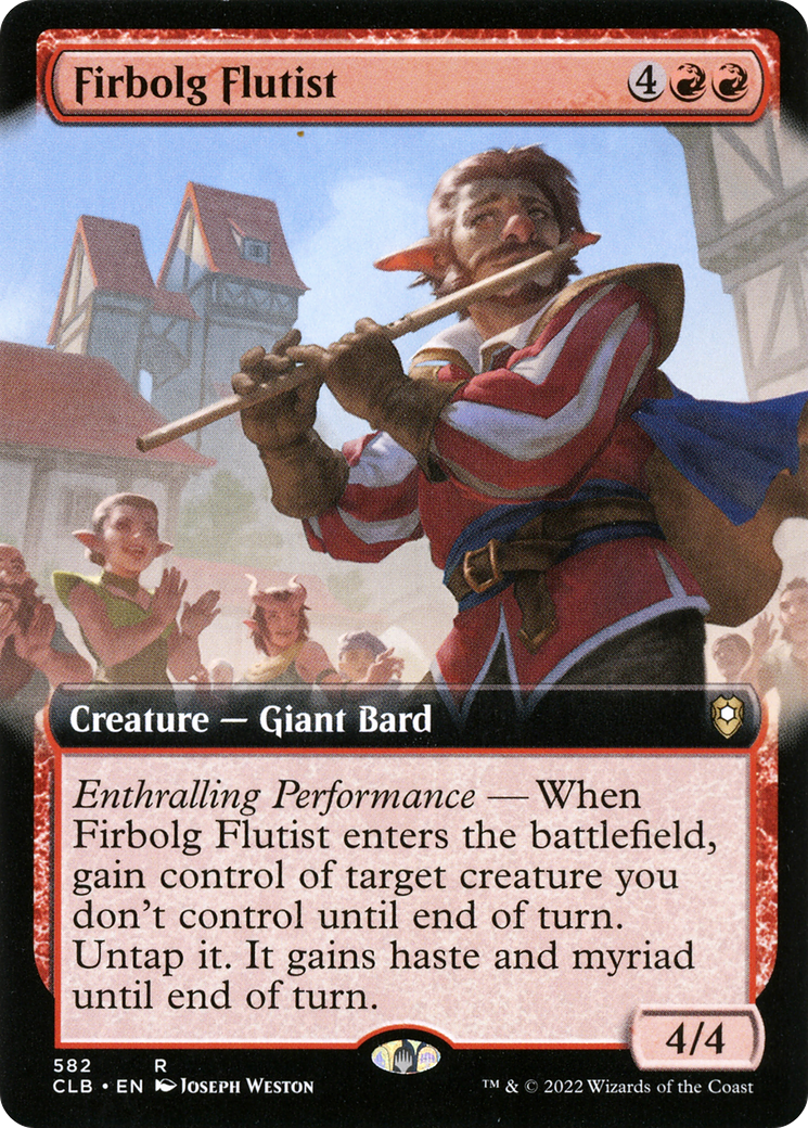 Firbolg Flutist (Extended Art) (CLB-582) [Commander Legends: Battle for Baldur's Gate] Foil