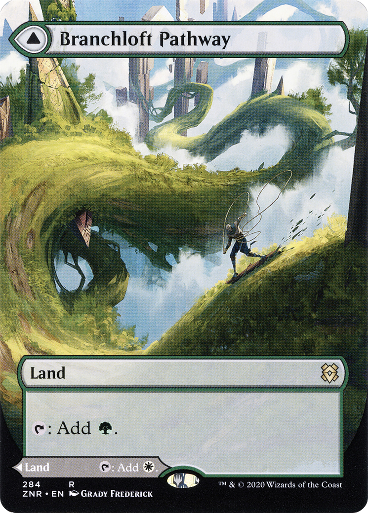 Branchloft Pathway (Borderless) (ZNR-284) (Showcase) [Zendikar Rising]
