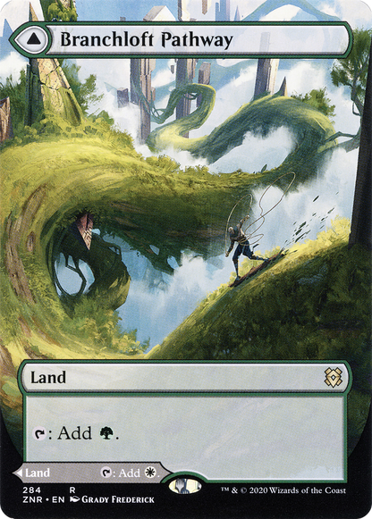 Branchloft Pathway (Borderless) (ZNR-284) (Showcase) [Zendikar Rising]