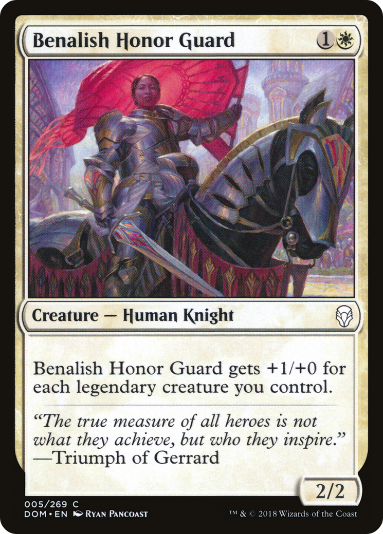 Benalish Honor Guard (DOM-005) [Dominaria] Foil