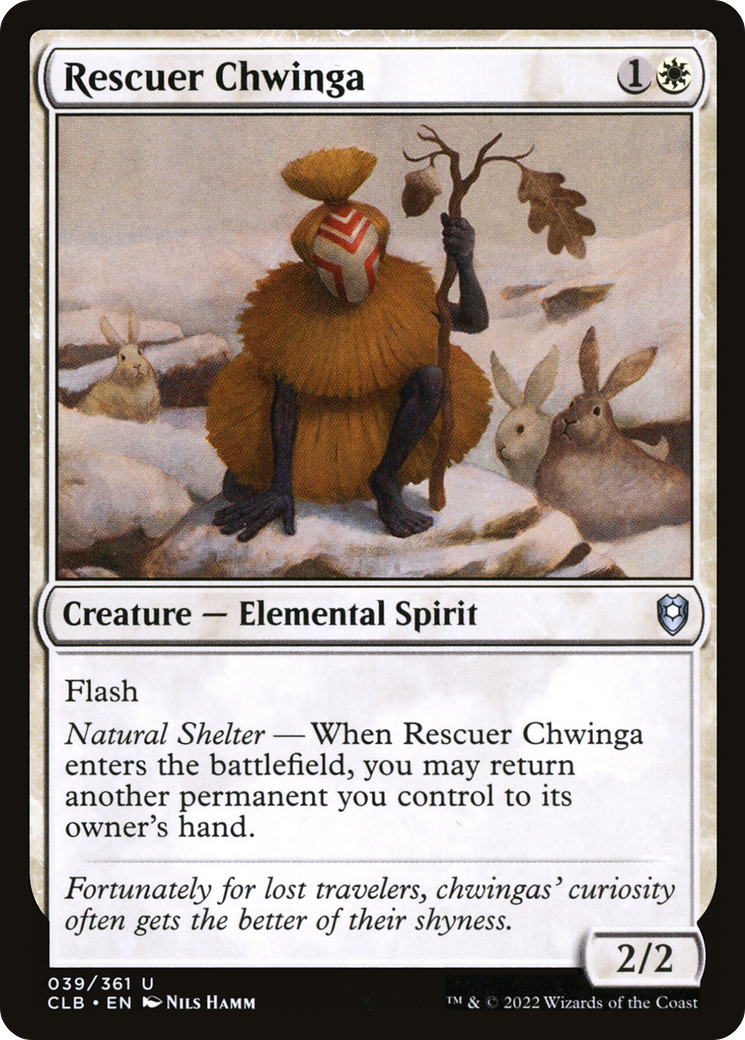 Rescuer Chwinga (CLB-039) [Commander Legends: Battle for Baldur's Gate] Foil