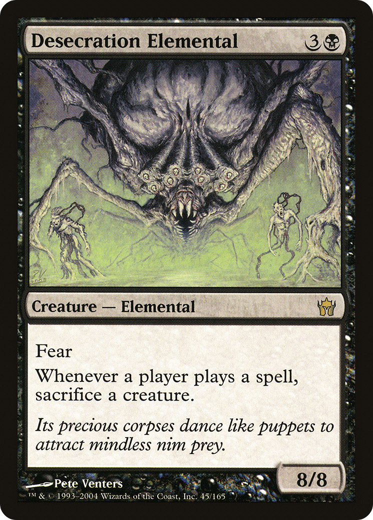 Desecration Elemental (5DN-045) [Fifth Dawn] Foil