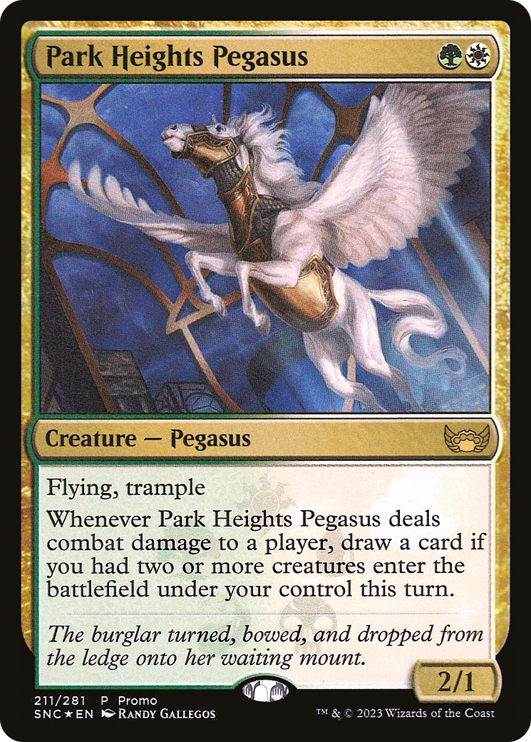Park Heights Pegasus (MEDIA-211) [Streets of New Capenna Promos] Foil